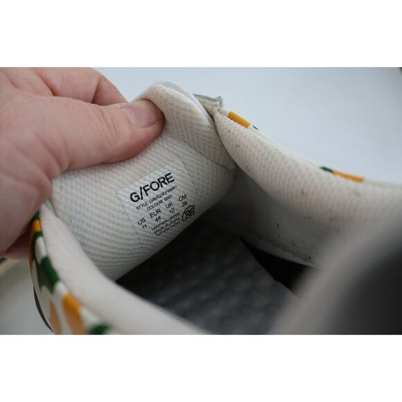 G/Fore Waste Management Golf Shoes Sneakers White Green Leather Size 11 main image 11